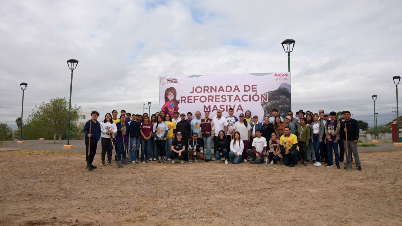 Gobierno de Nuevo Laredo comprometido con el medio ambiente realiza campañas de reforestación