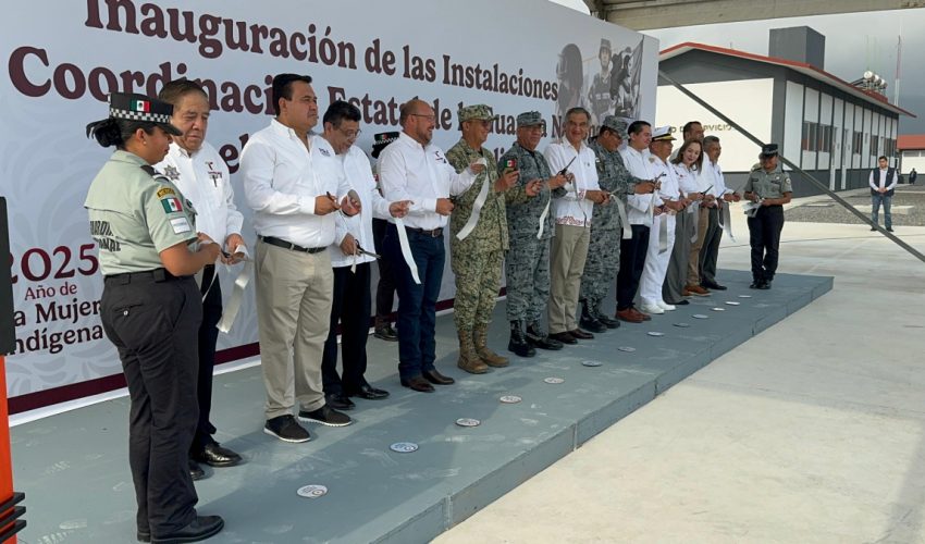 Inauguran gobernador y mandos militares, instalaciones de la Guardia Nacional en Tamaulipas