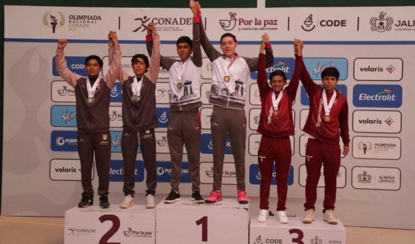 Buena cosecha de medallas para Tamaulipas en frontón durante la olimpiada nacional Conade 2025