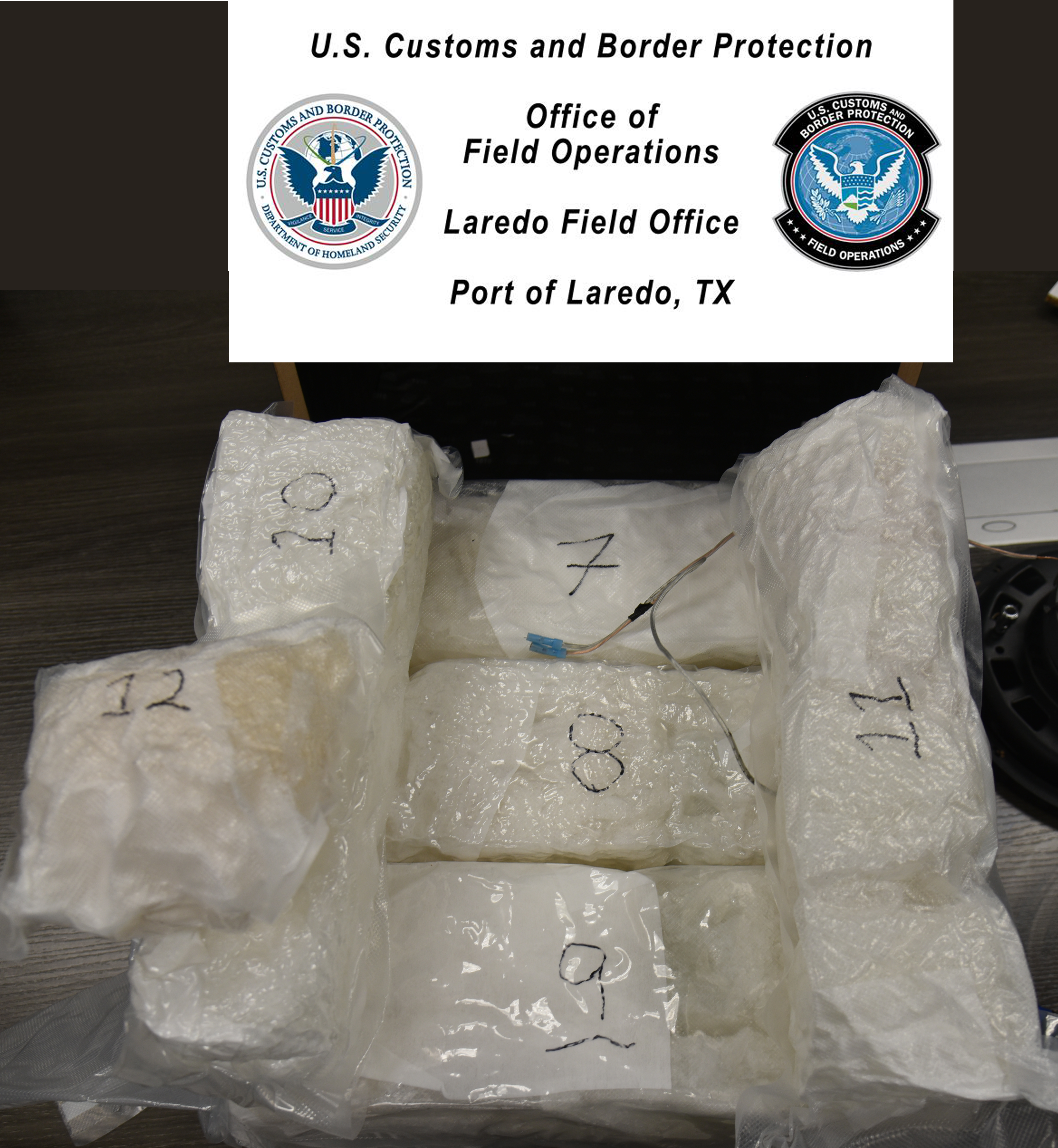 Decomisan en puente Colombia/Laredo casi 43 kilos de meta