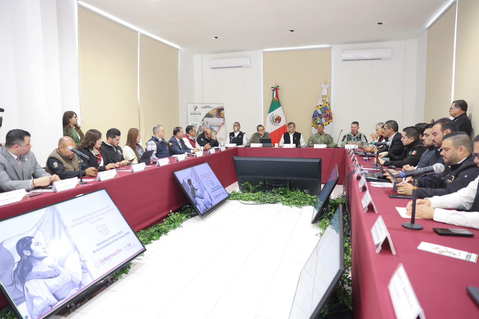 Nuevo Laredo reafirma ante Américo Villarreal su compromiso en operativo ‘Héroes Paisanos’