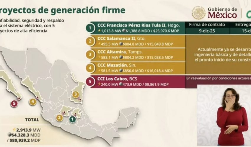 Tamaulipas, clave en la nueva expansión energética del país; anuncia CFE millonaria inversión