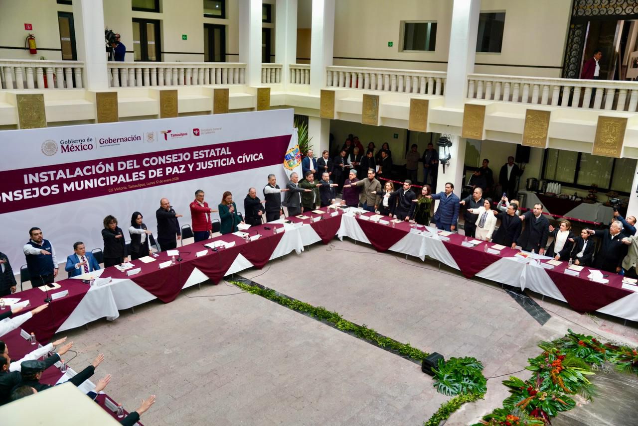 Instala Tamaulipas Consejos de Paz y Justicia Cívica; es primera entidad donde se entregan títulos a asociaciones religiosas