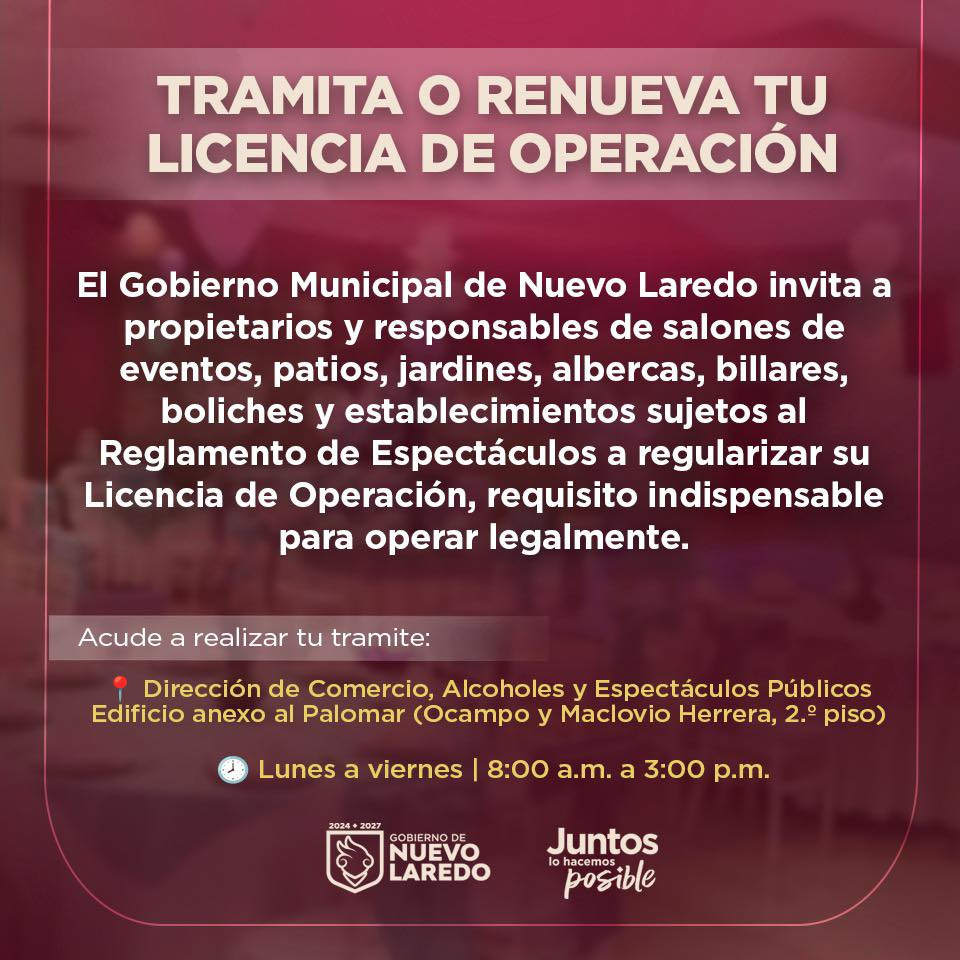 Piden tramitar o renovar licencia de operación