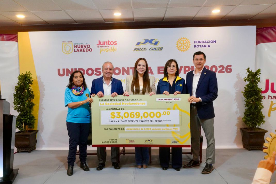 El bienestar de la niñez es prioridad; vacunan  contra el VPH, gobierno, rotarios y PG maratones