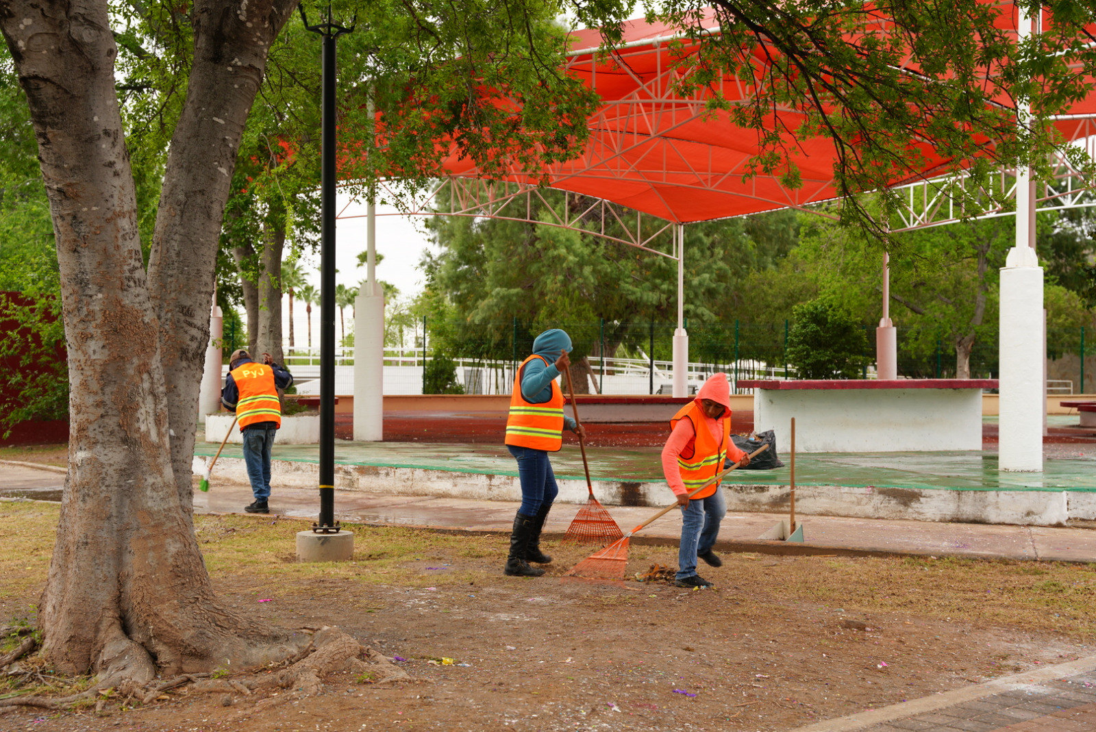 Espacios libres de basura luego de la Pascua