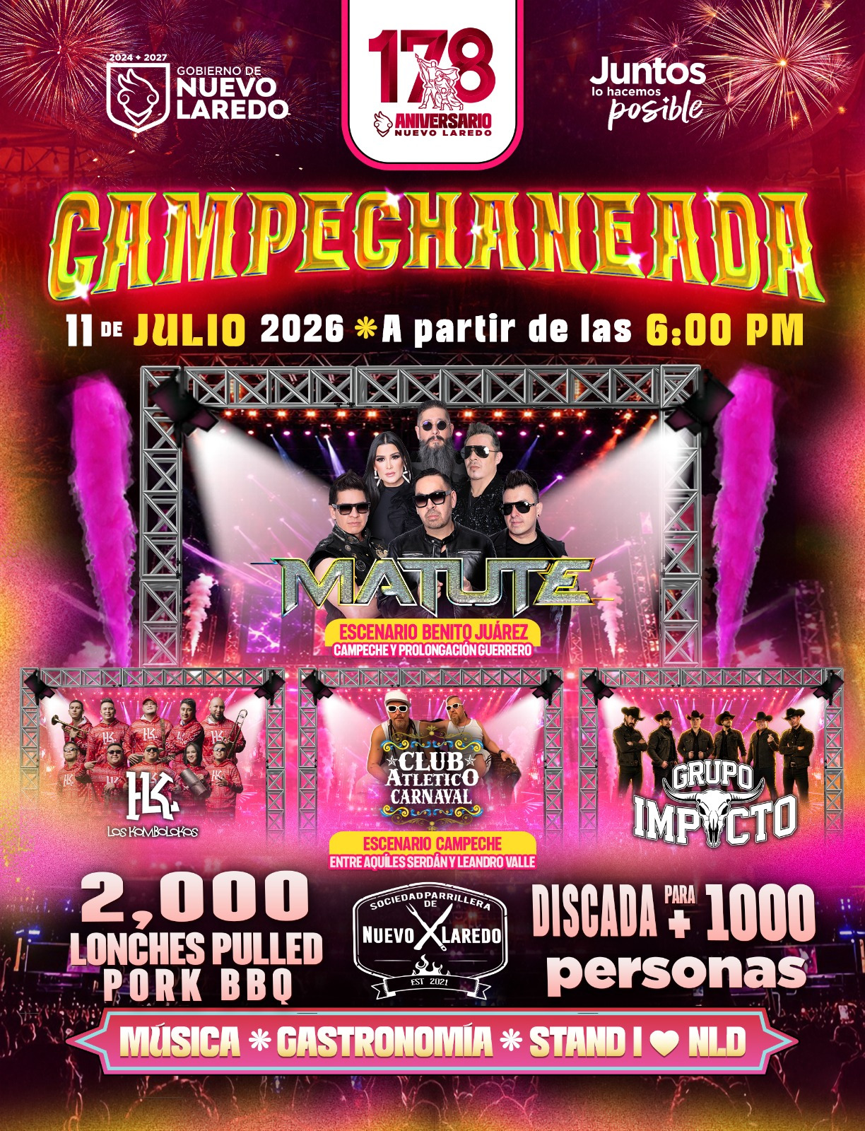 Anuncian Campechaneada para el próximo sábado con mucha música y gastronomía