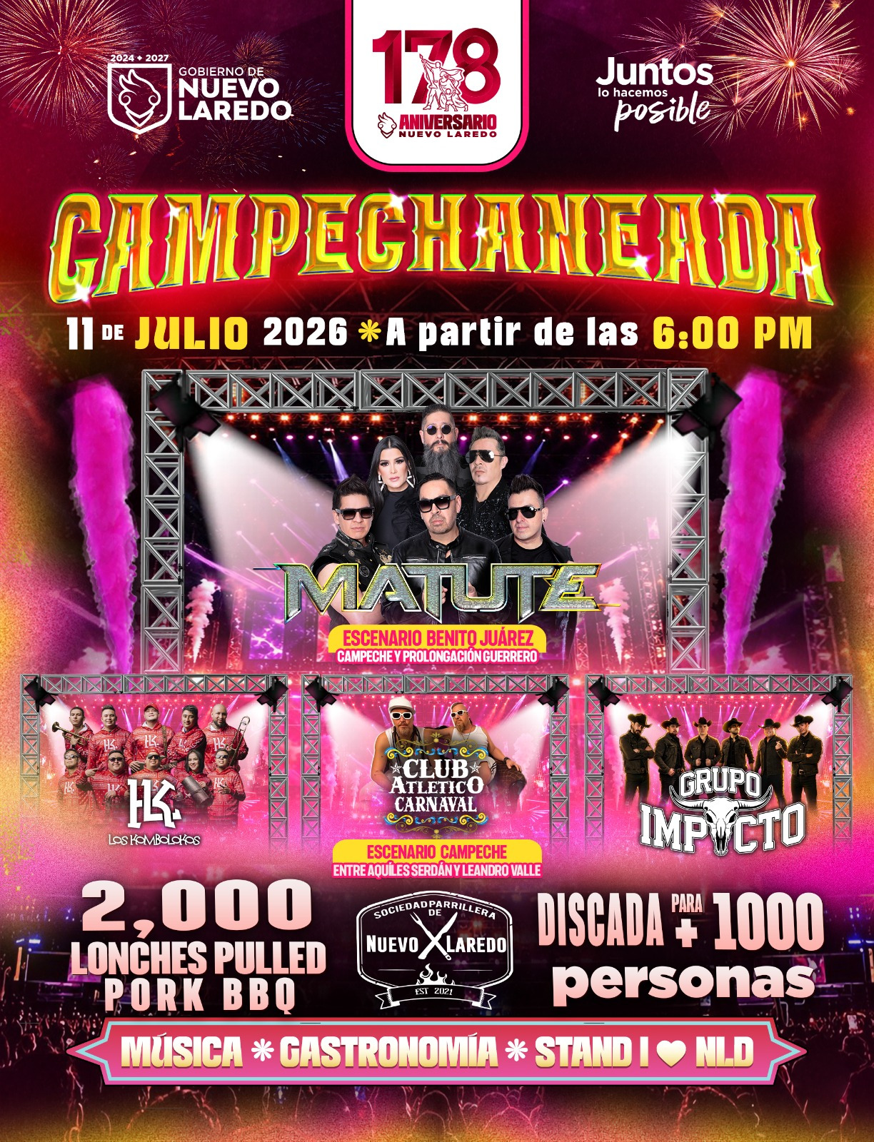 Sigue la fiesta del 178 aniversario con campechaneada