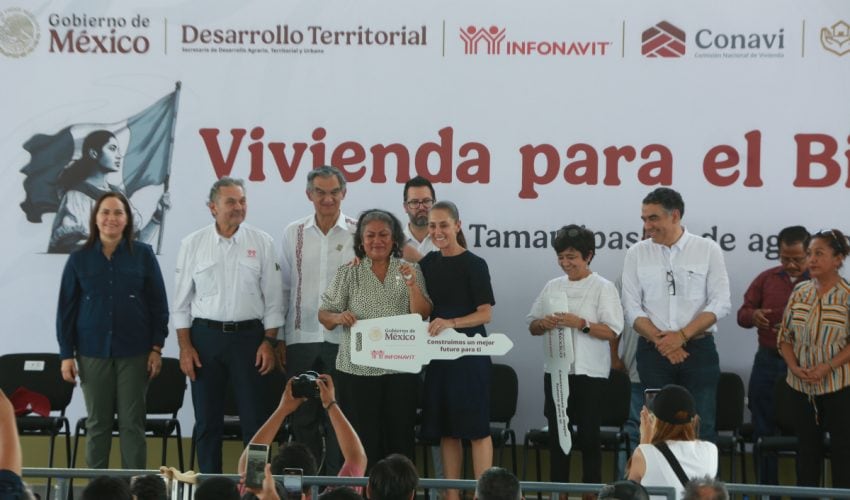 Inicia Claudia Sheinbaum gira por Tamaulipas con entrega de viviendas en Reynosa