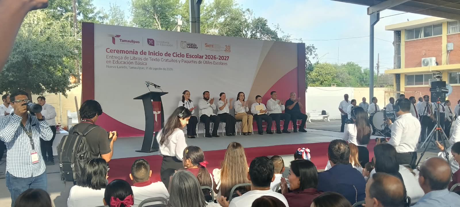Inauguran ciclo escolar 2026/2027 Ninfa Cantú y Carmen Lilia Canturosas