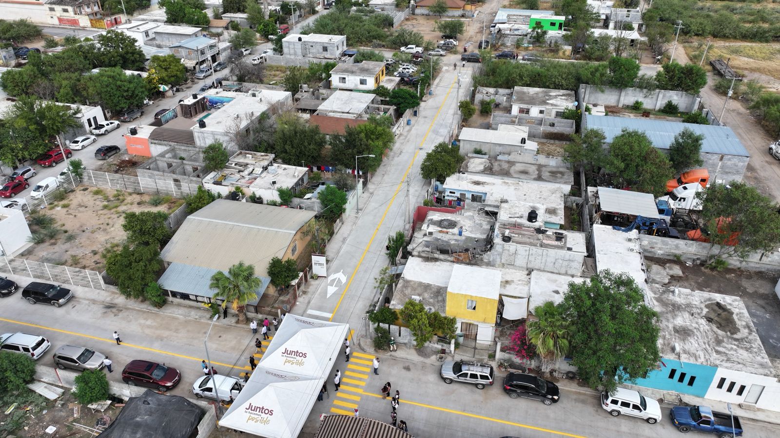 Mejoran calles de la Pancho Villa con obras integrales